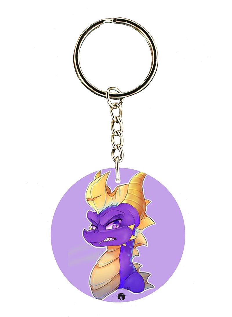 BP Spyro Printed Keychain