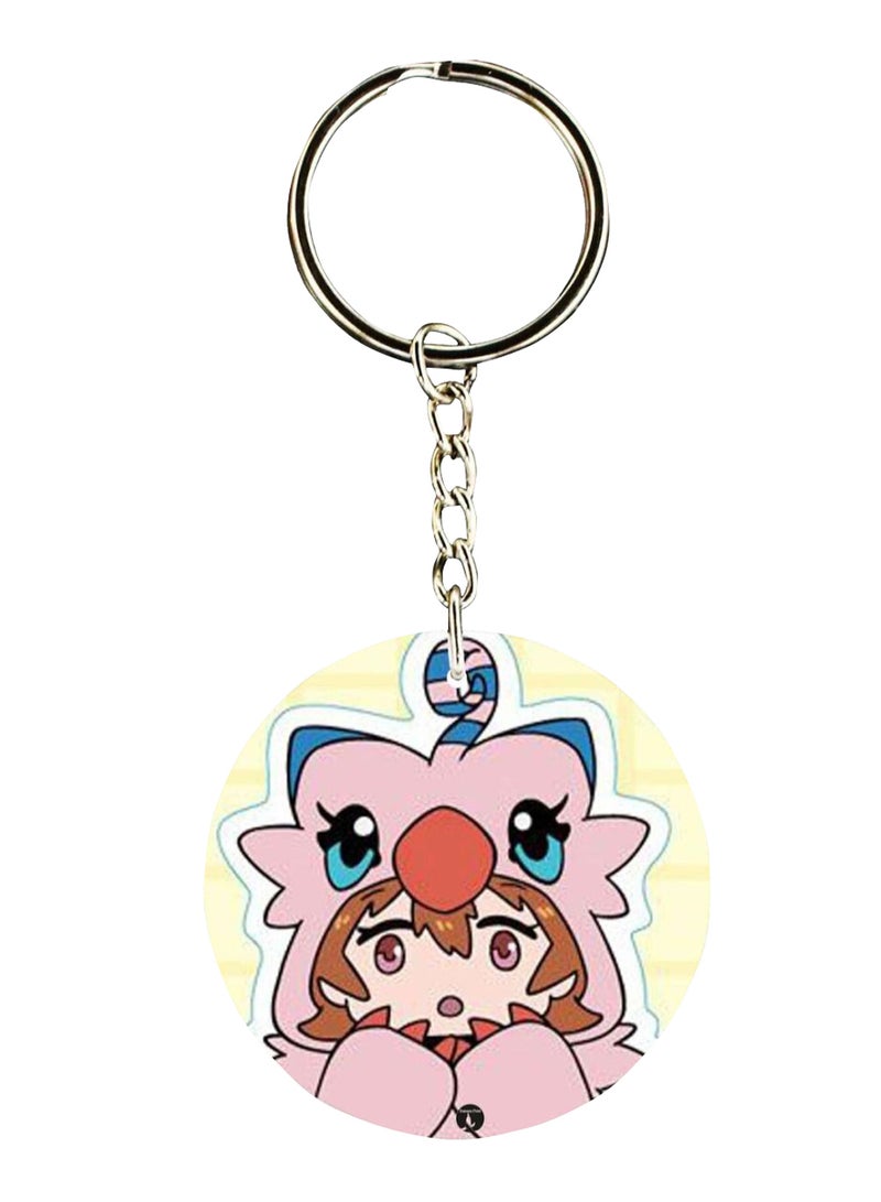 BP Double Sided Digimon Printed Keychain
