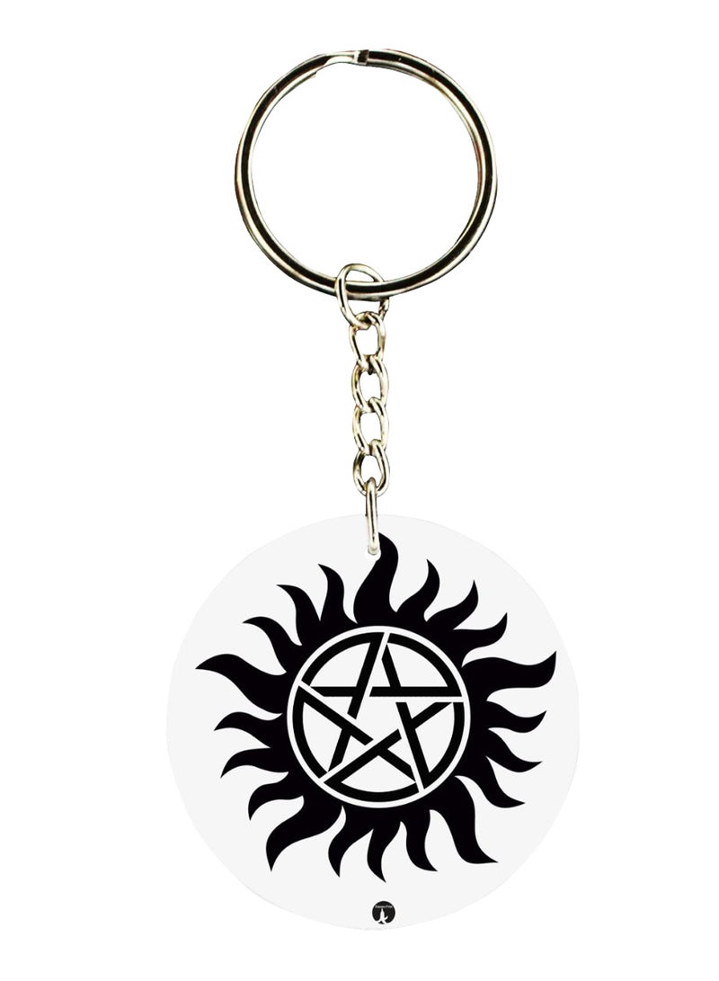 BP Double Sided Supernatural Printed Keychain