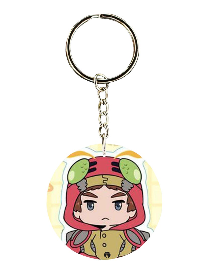 BP Double Sided Digimon Printed Keychain