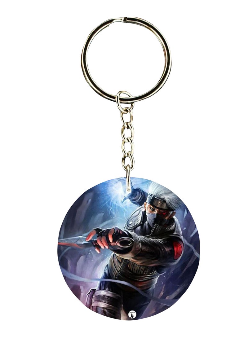 بي بي سلسلة مفاتيح بطبعة من مسلسلة الأنمي "Naruto" على كلا الجانبين