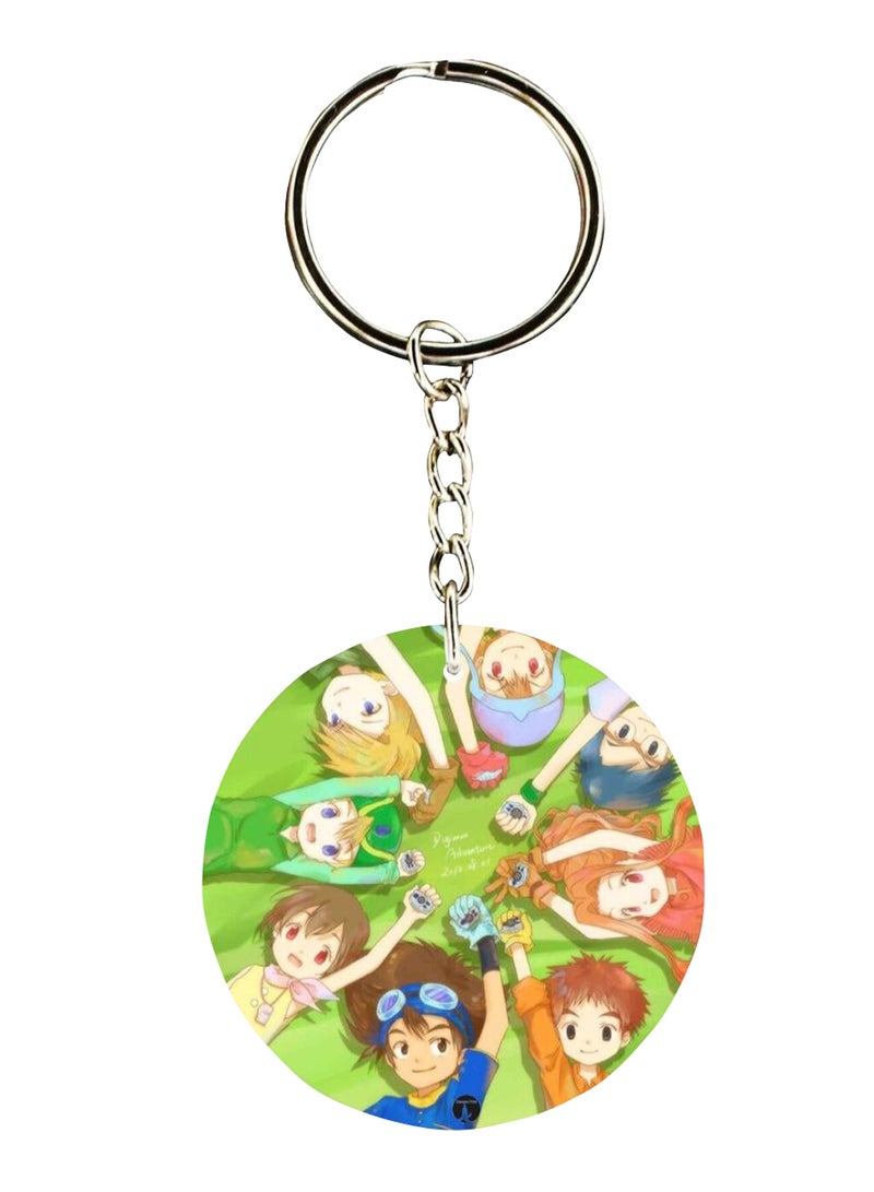 BP Double Sided Digimon Printed Keychain