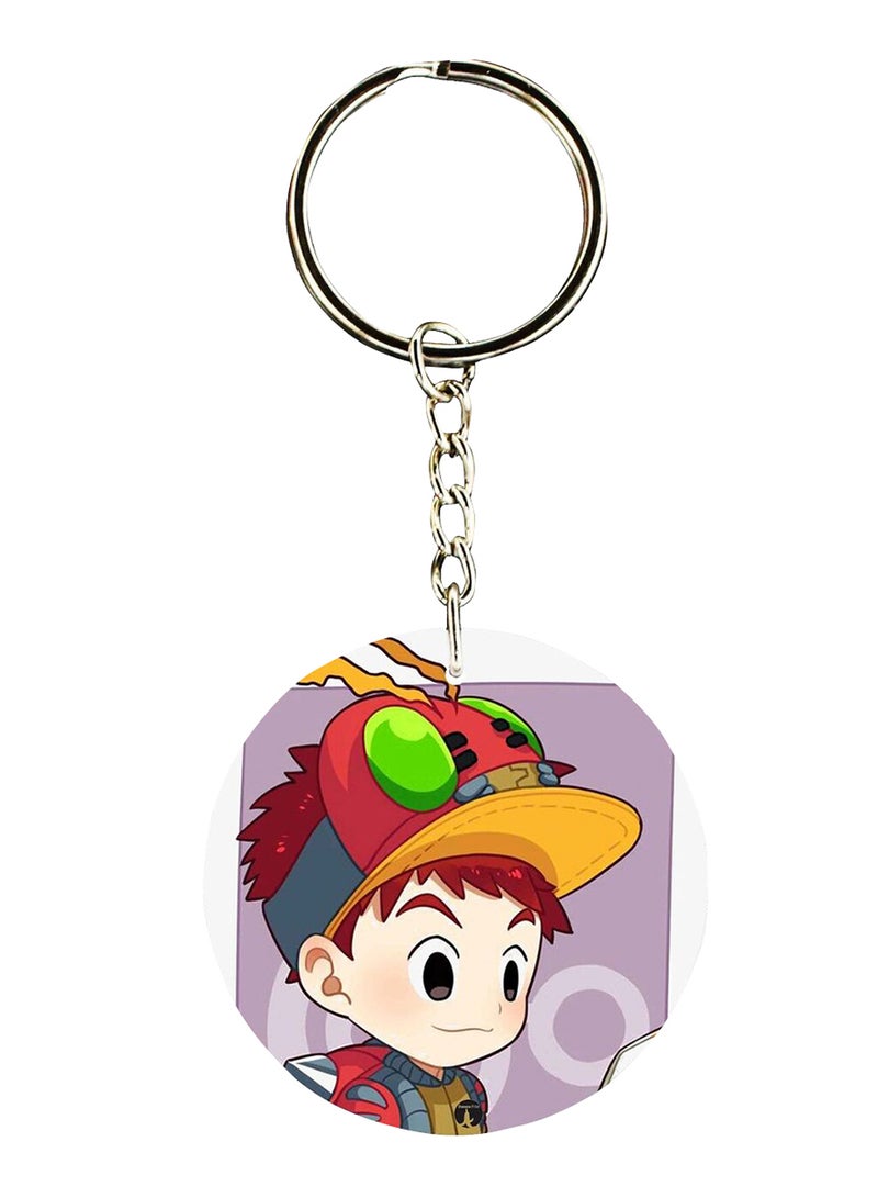 BP Double Sided Digimon Printed Keychain