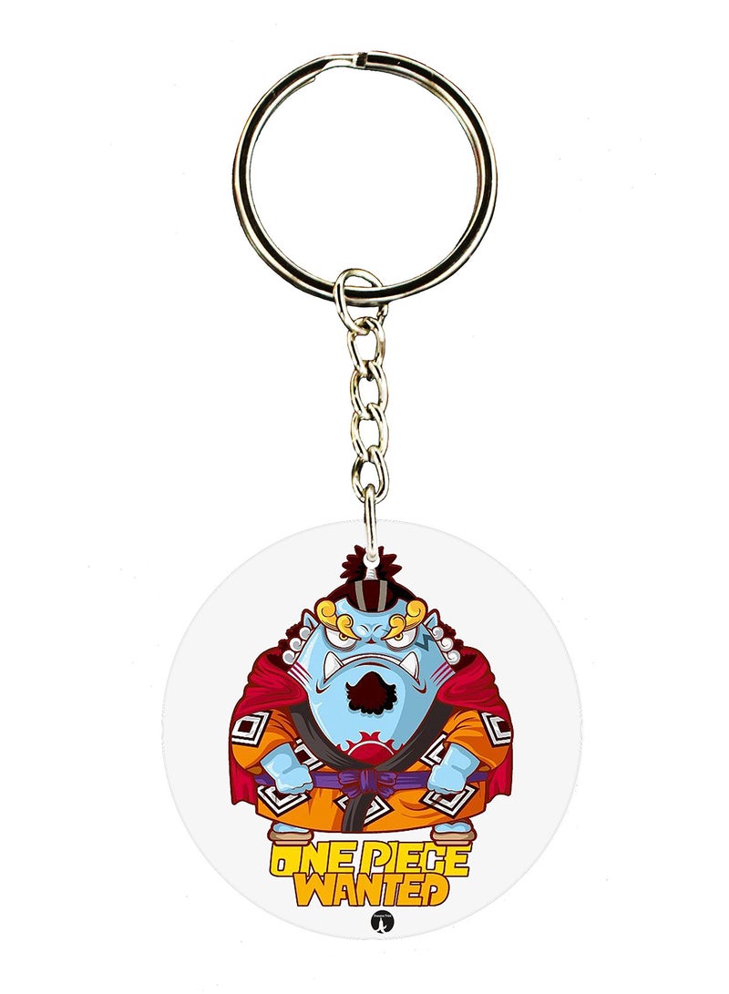 BP Double Sided One Piece Wanted Printed Keychain