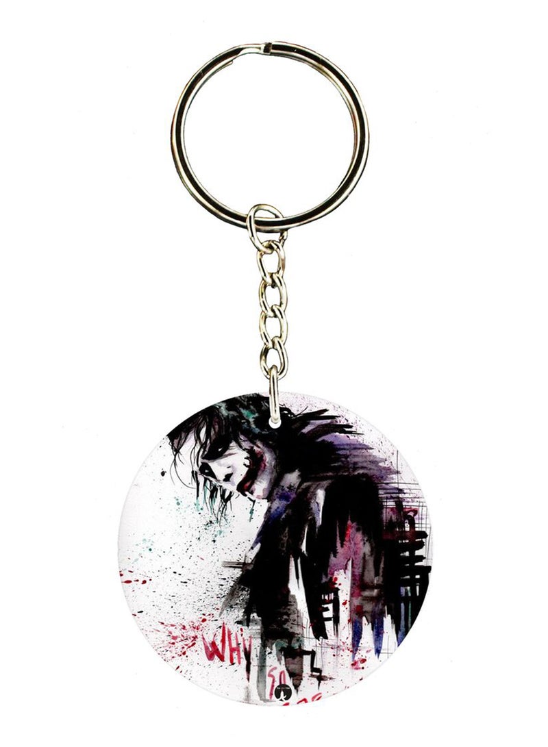 BP Double Sided Joker Printed Keychain