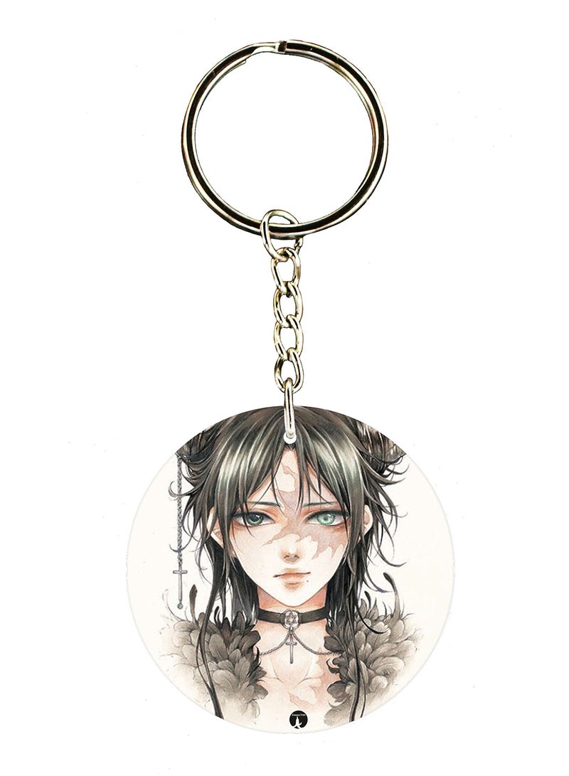 BP Double Sided Anime Magi Printed Keychain