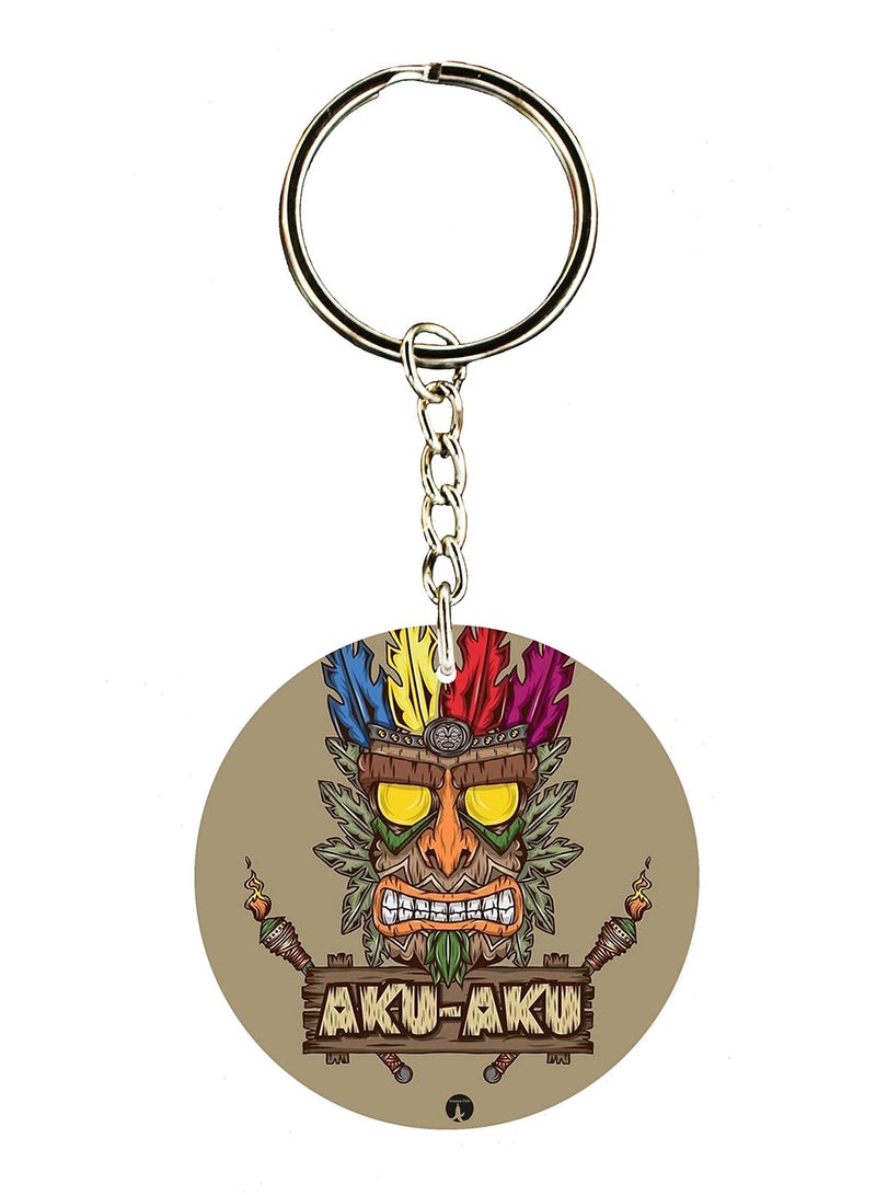 BP Double Sided Crash Printed Keychain