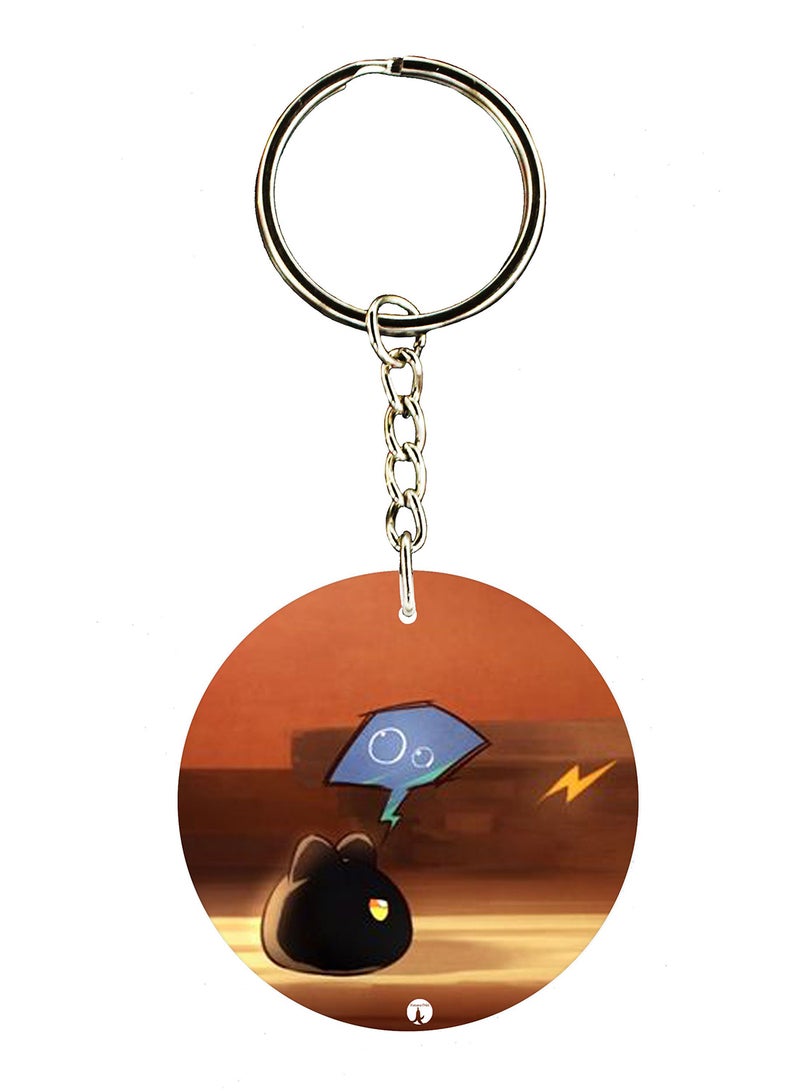 BP Double Sided Anime Digimon Printed Keychain