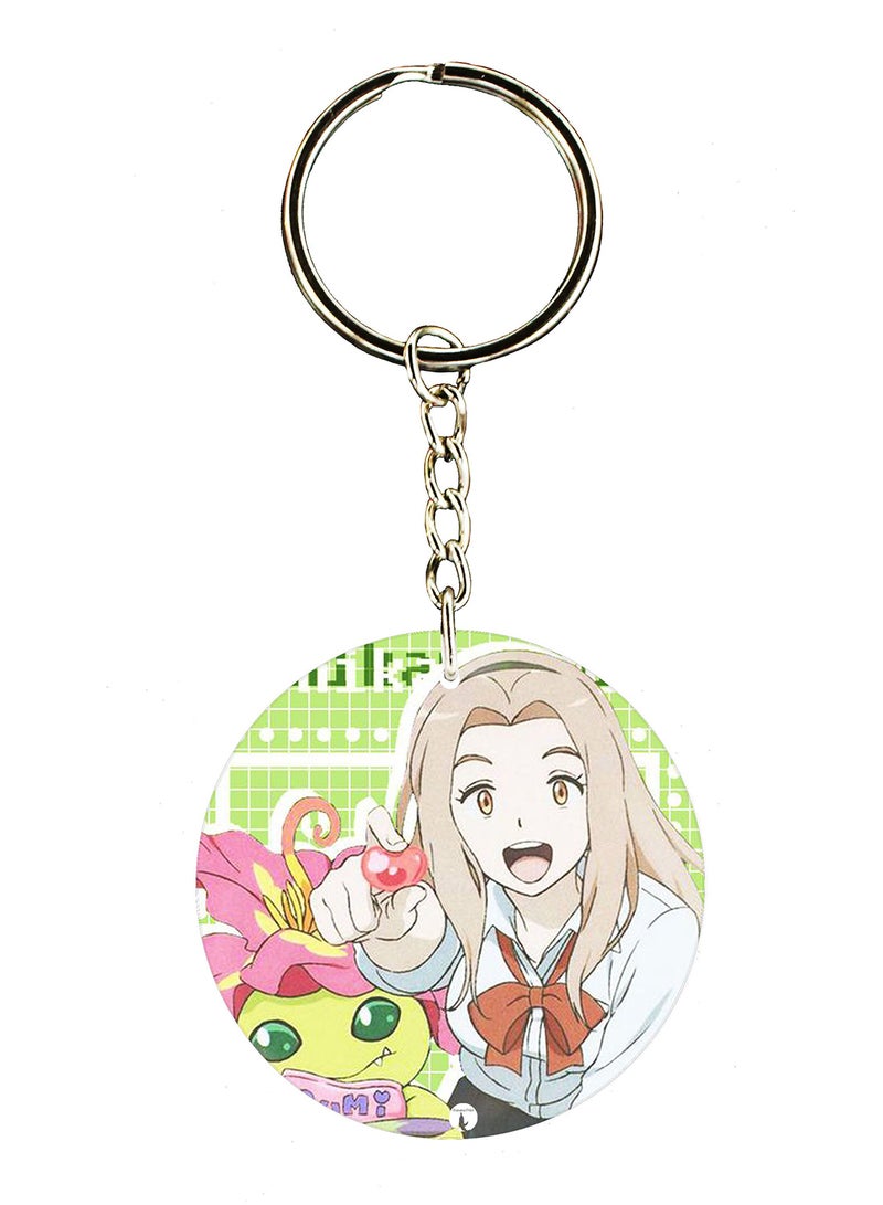 BP Double Sided Anime Digimon Printed Keychain