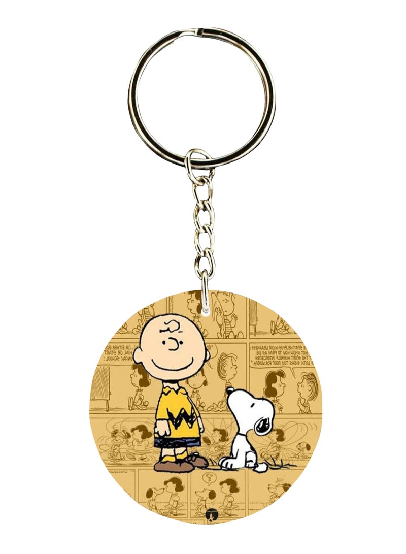 BP Double Sided Snoopy Printed Keychain