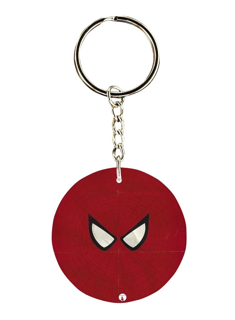 BP Double Sided Spiderman Printed Keychain