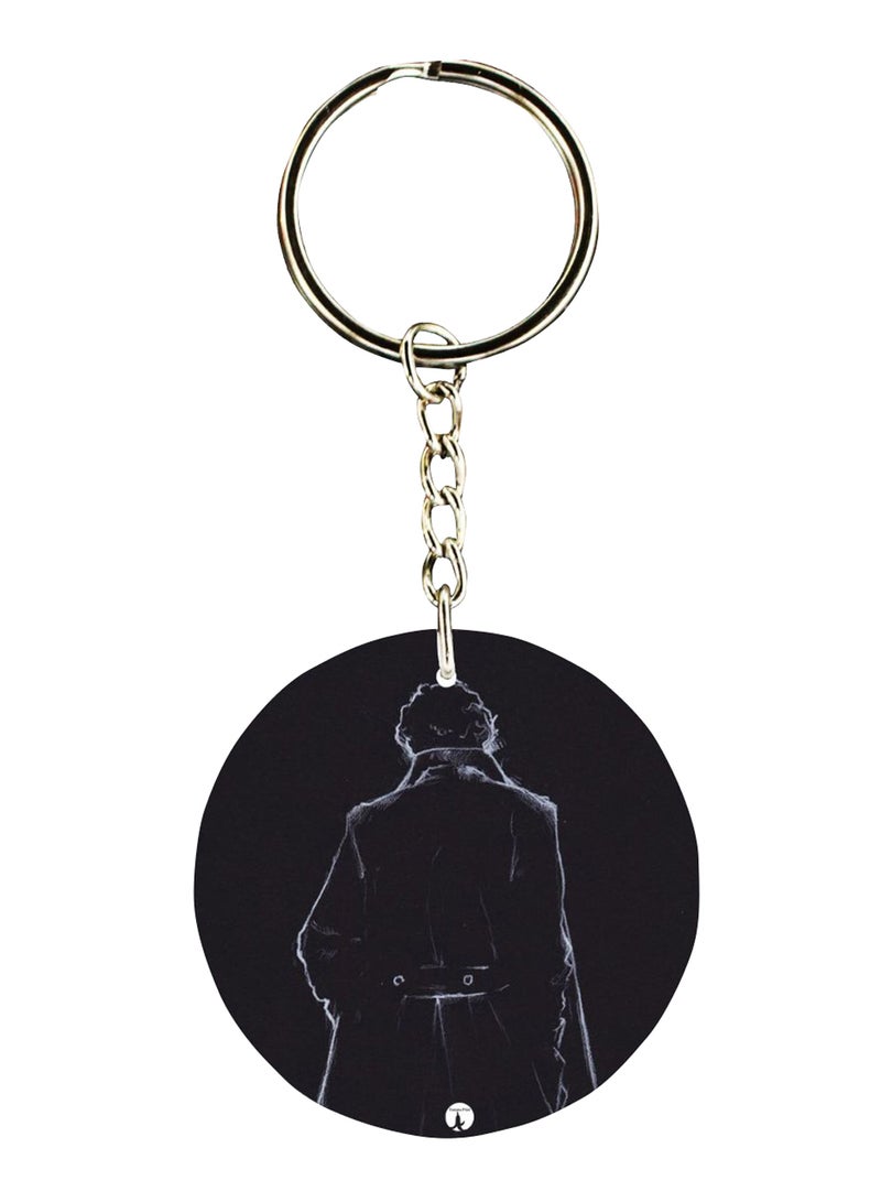 BP Double Sided TV Show Sherlock Printed Keychain