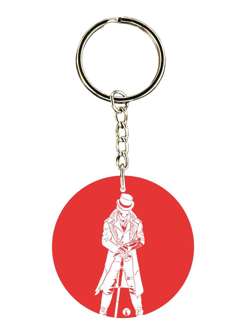 بي بي سلسلة مفاتيح بطبعة لعبة Assassin's Creed على الجانبين