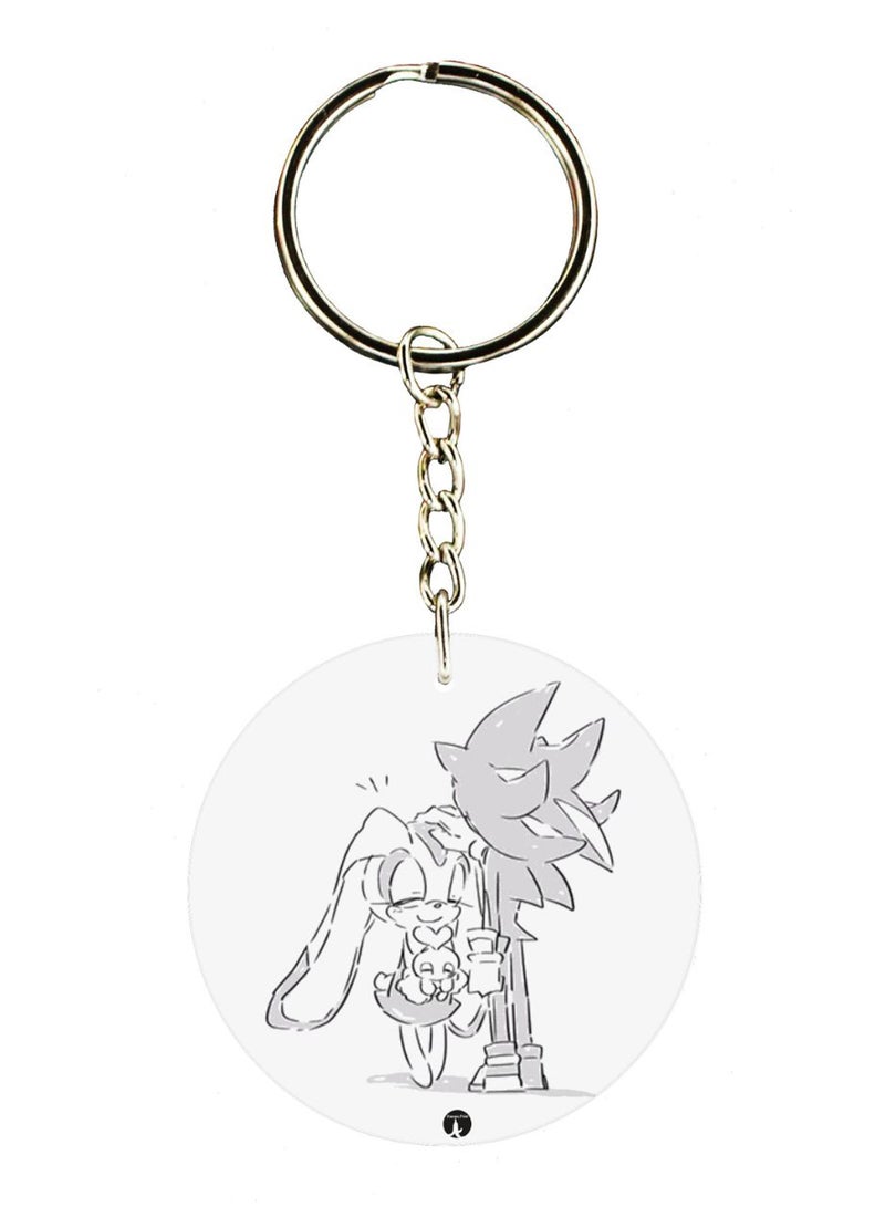 BP Sonic Double Side Printed Keychain