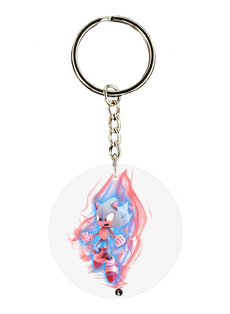 BP Sonic Double Side Printed Keychain