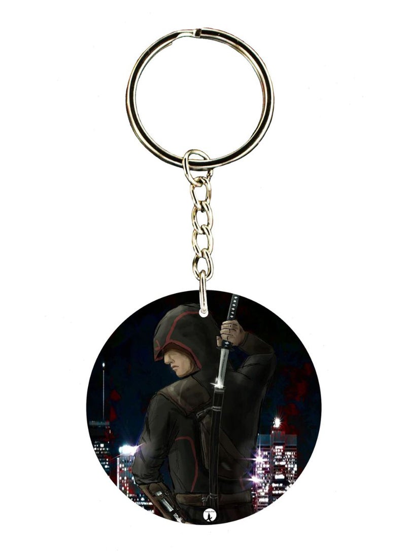 بي بي سلسلة مفاتيح بطبعة لعبة Assassin's Creed على الجانبين