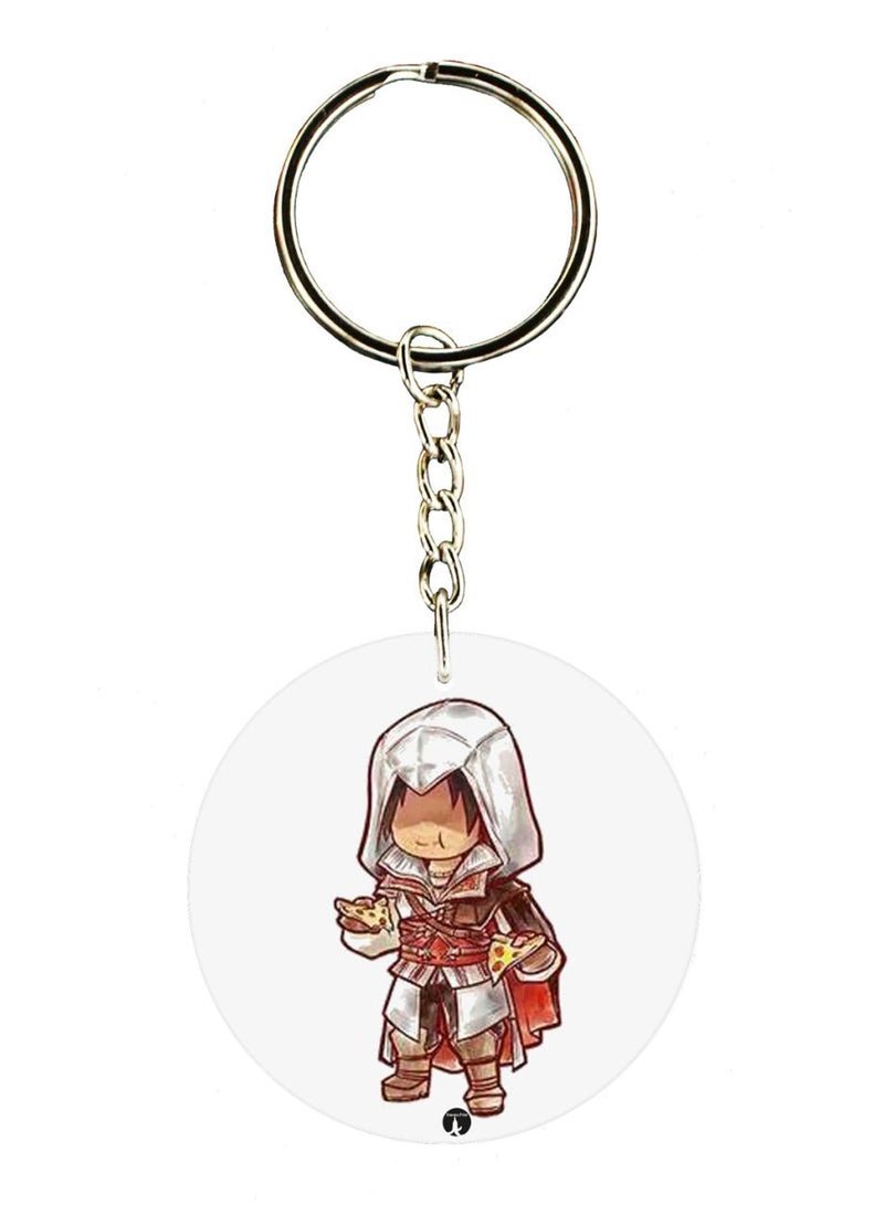 BP Assasins Creed Double Side Printed Keychain
