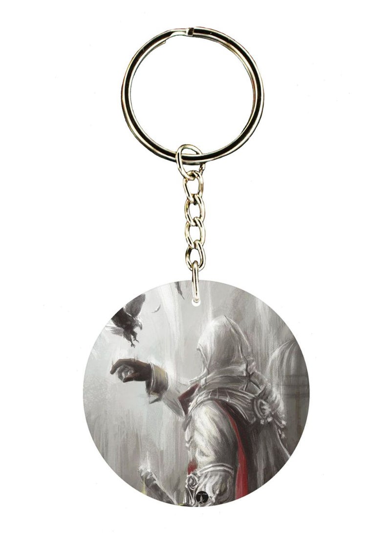 BP Assasins Creed Double Side Printed Keychain