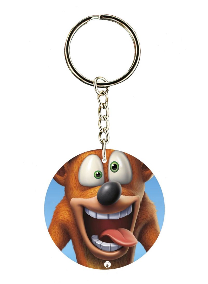 BP Crash Bandicoot N Sane Trilogy Double Side Printed Keychain