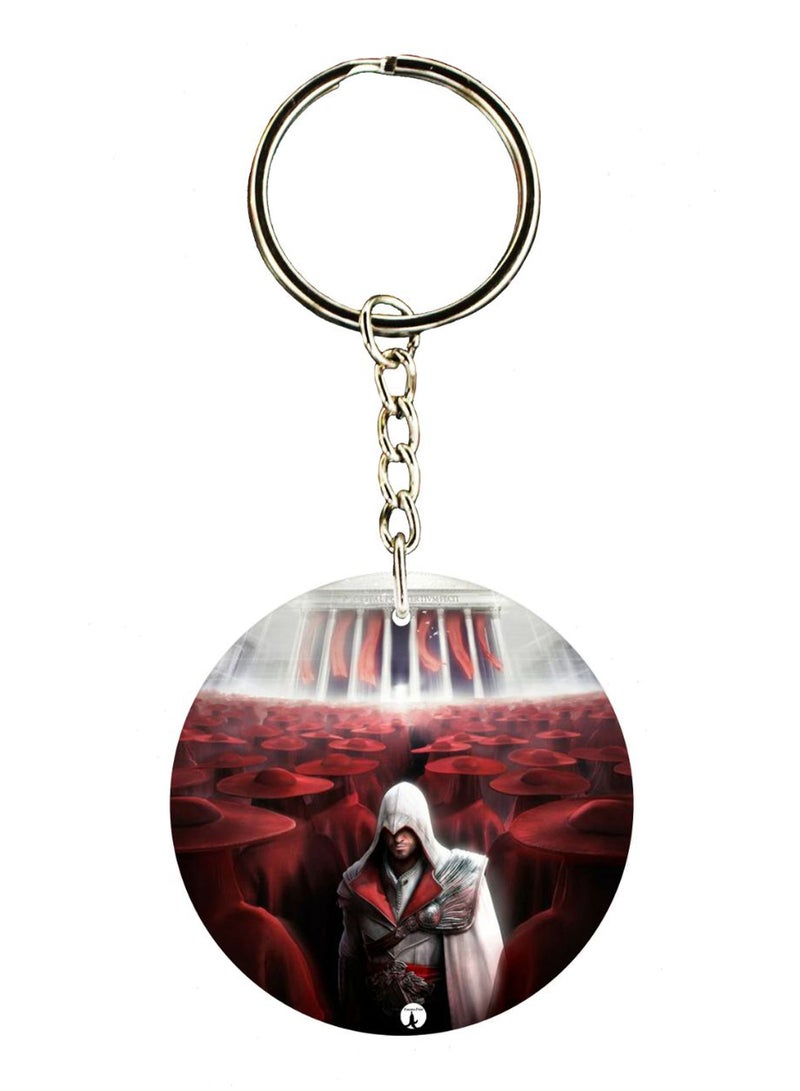 BP Assasins Creed Double Side Printed Keychain