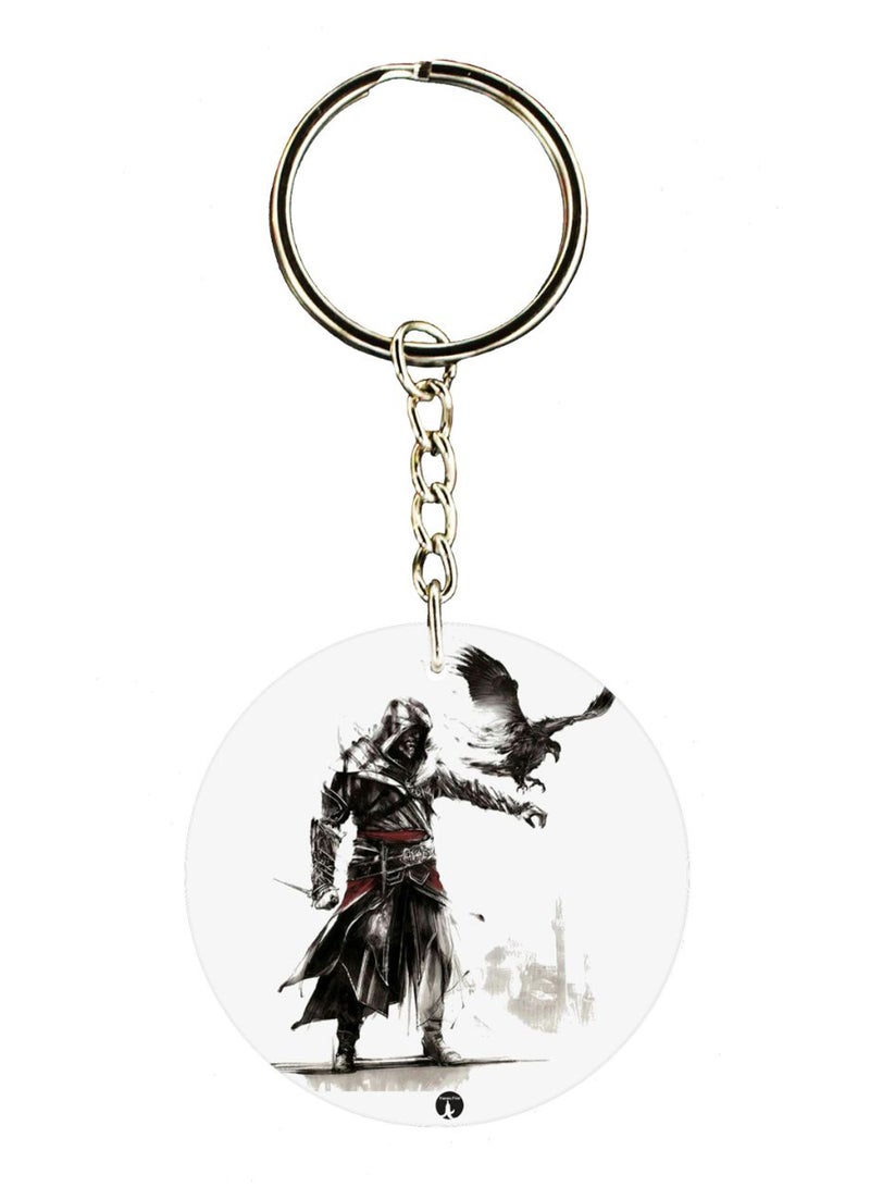 BP Assasins Creed Double Side Printed Keychain
