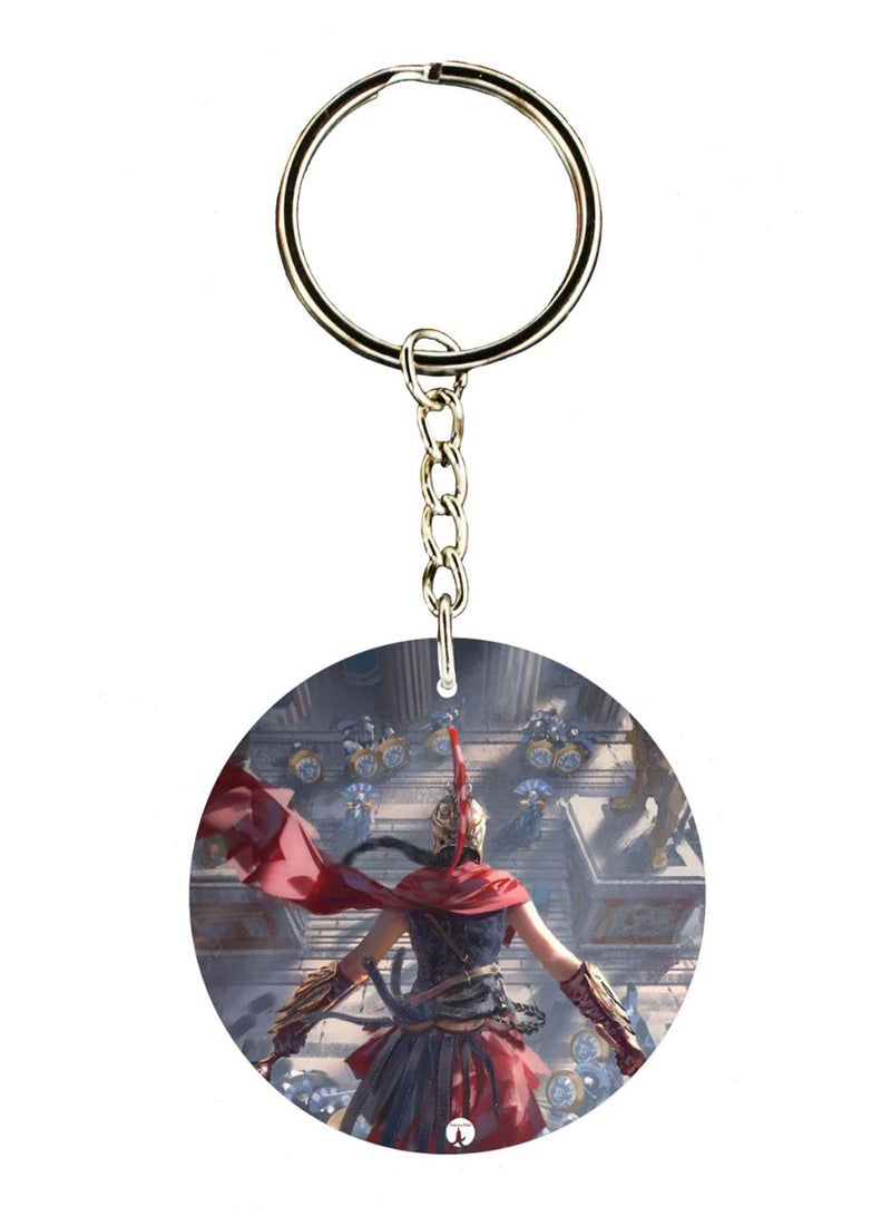BP Assasins Creed Double Side Printed Keychain