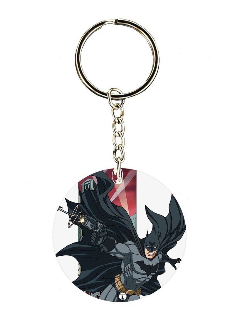 BP Batman Double Side Printed Keychain