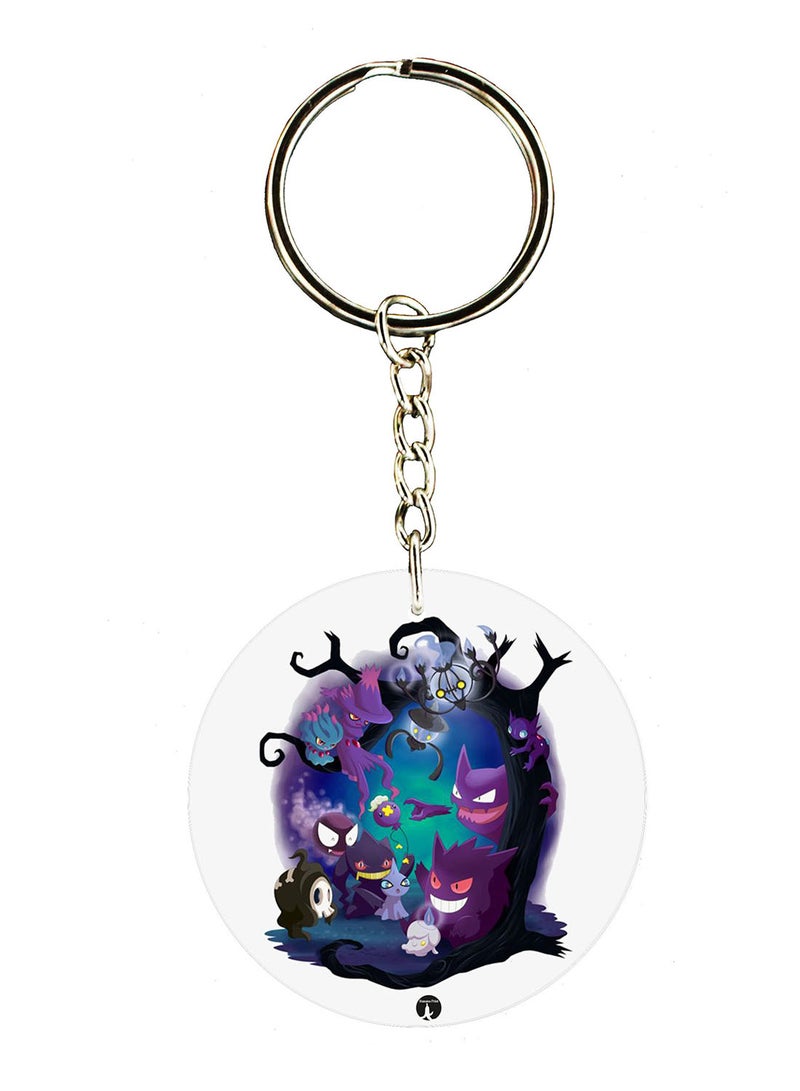 BP Pokemon Double Side Printed Keychain