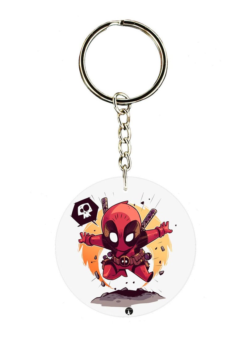 BP Deadpool Double Side Printed Keychain 