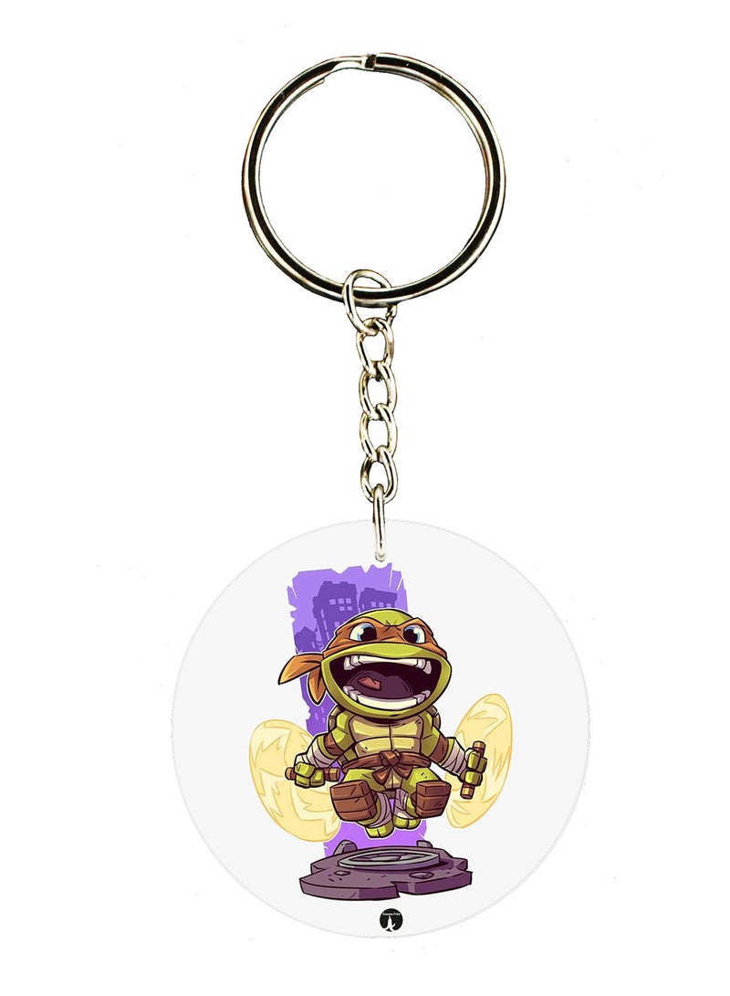 BP Teenage Mutant Ninja Turtles Double Side Printed Keychain