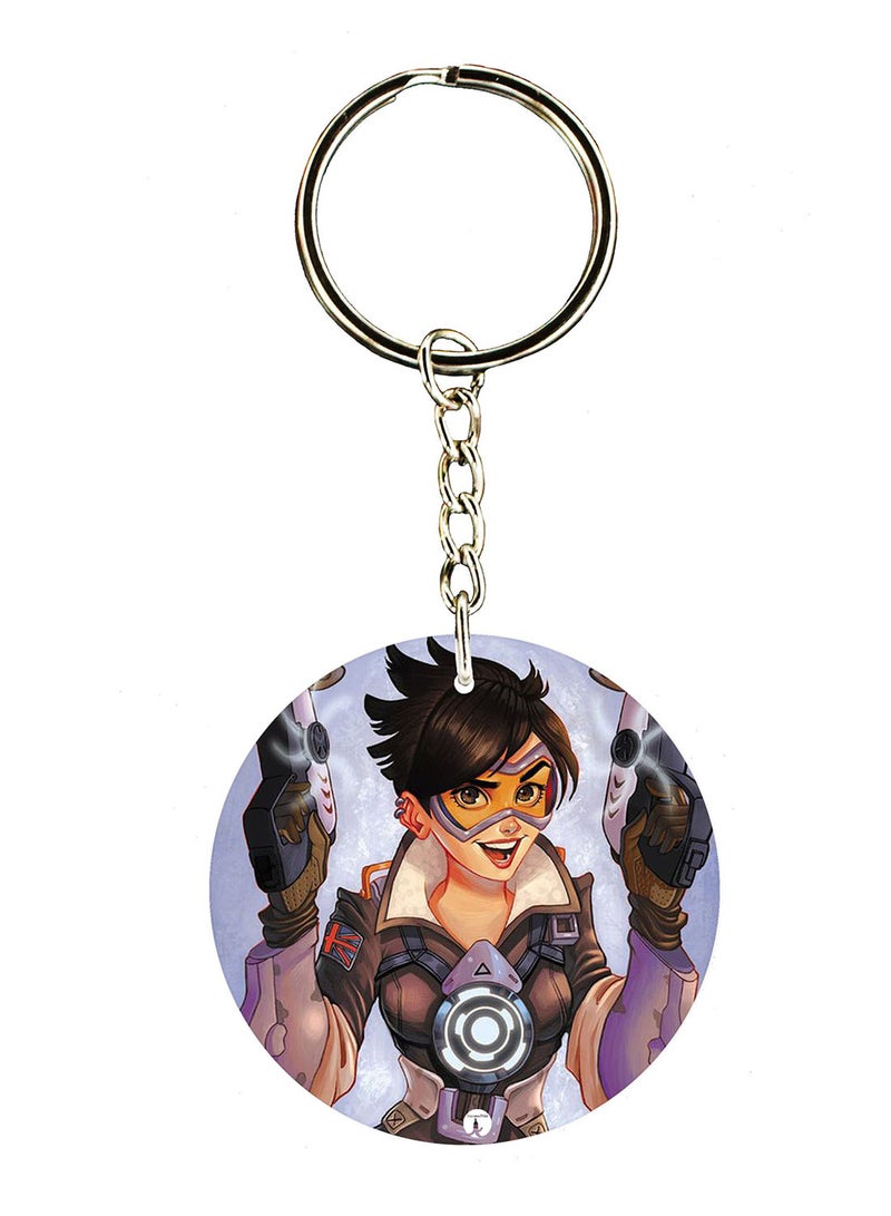 BP Overwatch Double Side Printed Keychain