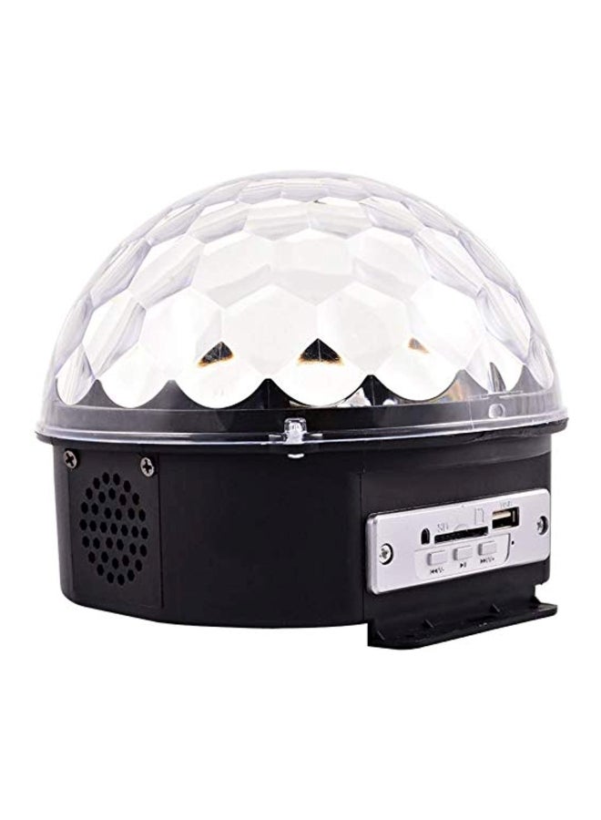 LED Crystal Magic Ball Light With Remote Clear/Black - Image 2