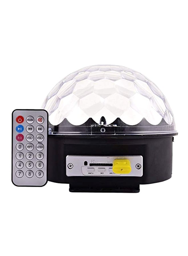 LED Crystal Magic Ball Light With Remote Clear/Black - Image 1