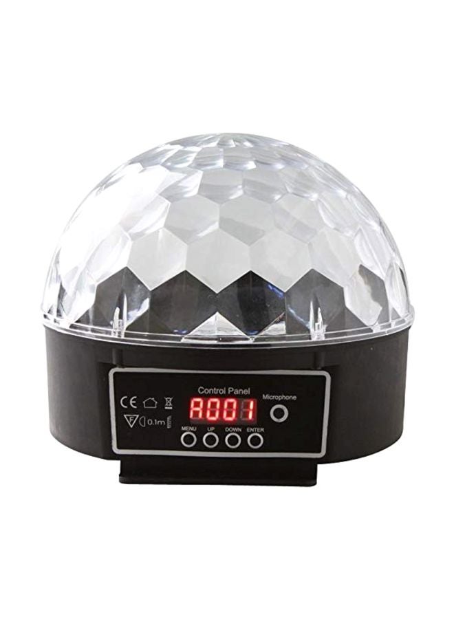 مصباح ديسكو دي جيه بإضاءة LED متعدد الألوان 17.5x16.8x16سم