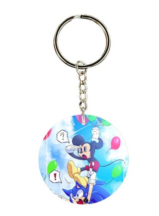 Sonic And Mickey Double Side Printed Keychain - v1570079679/N30440726A_1