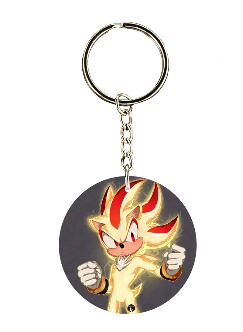 Sonic Double Side Printed Keychain