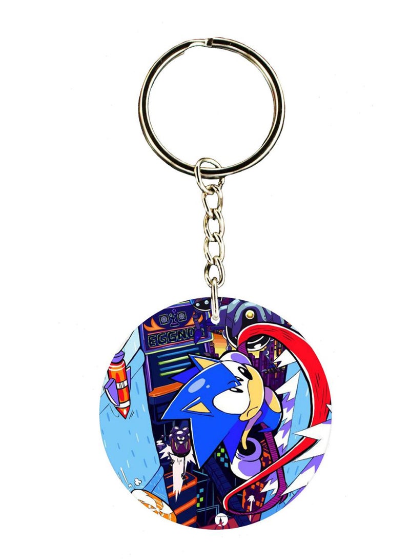 BP Sonic Double Side Printed Keychain