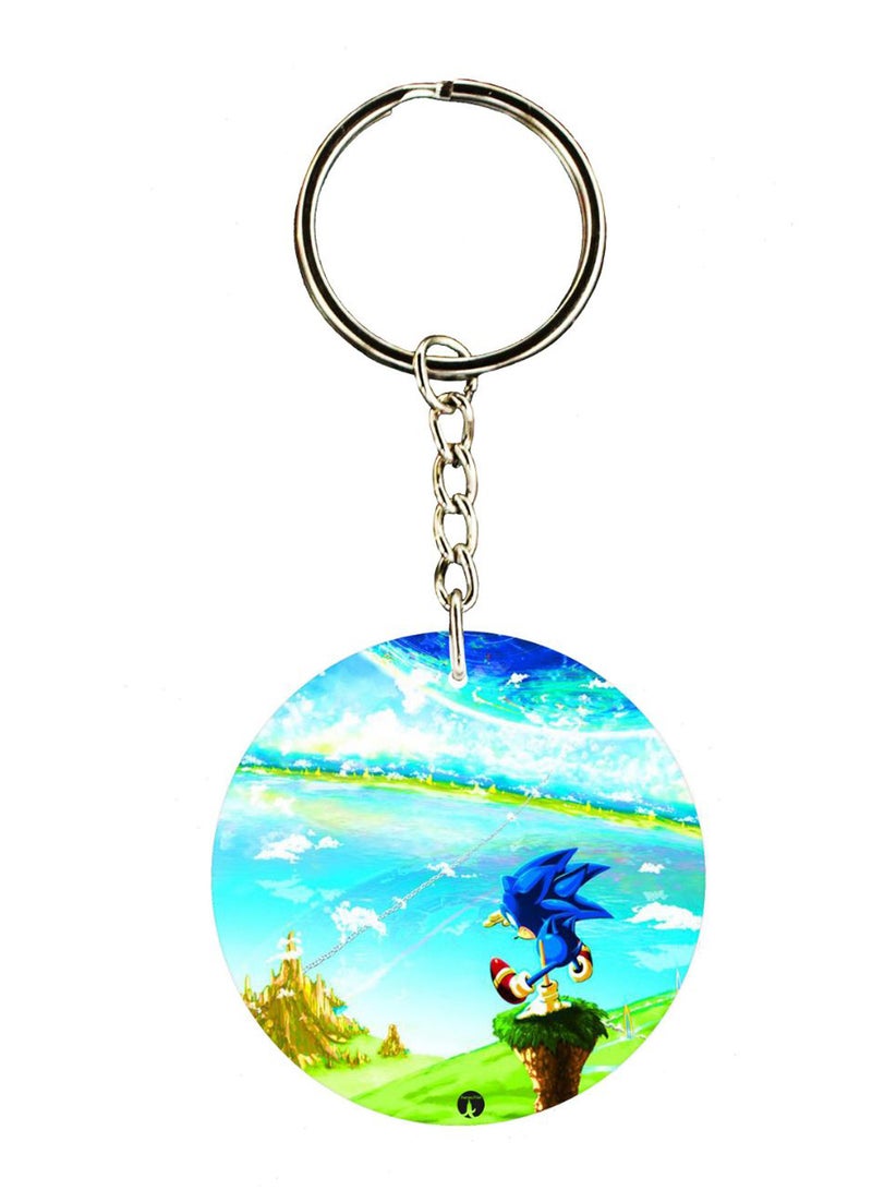BP Sonic Double Side Printed Keychain