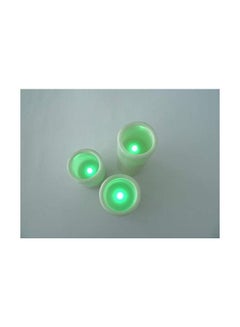 Generic 3-Piece Candle With Remote Cream 7.5x5.15x10cm  - Image 3
