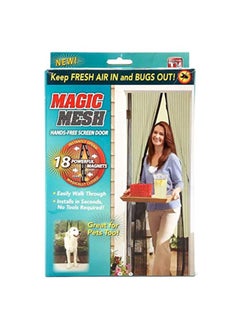 Generic Magic Mesh Door Screen Black 