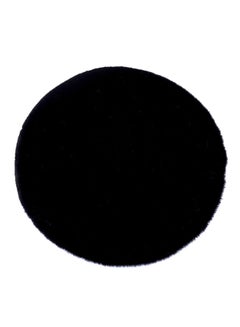 Wear Resistant Round Rug Black 100x50cm
