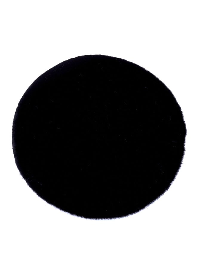 Generic - Wear Resistant Round Rug Black 100x50cm - Image 1