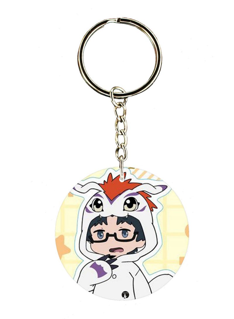 BP Anime Digimon Printed Keychain