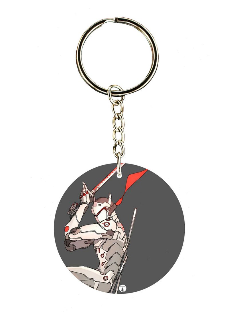 بي بي سلسلة مفاتيح برسمة للعبة الفيديو Overwatch