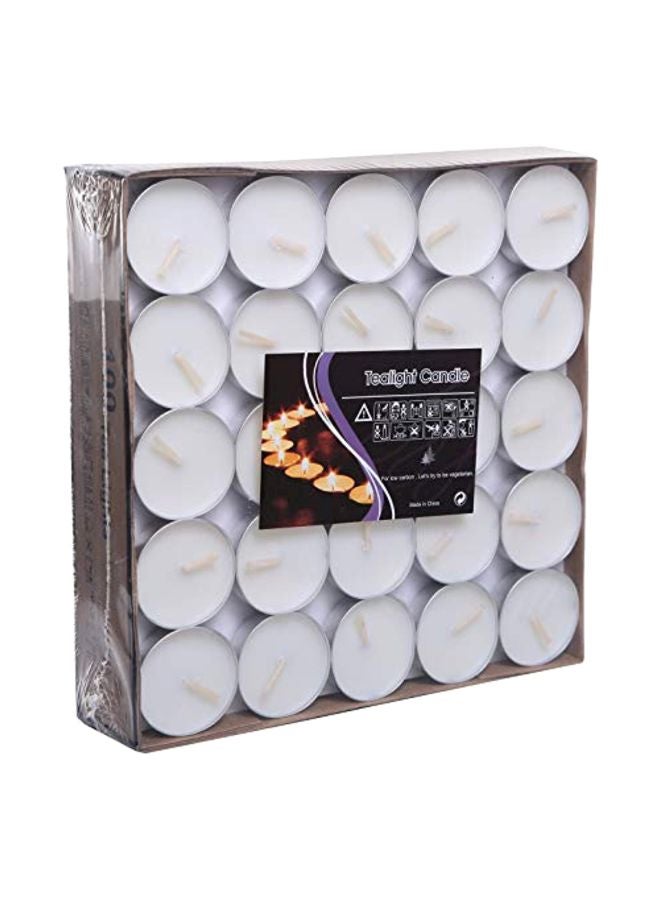 Generic 100-Piece Tea Light Candle White  - Image 1