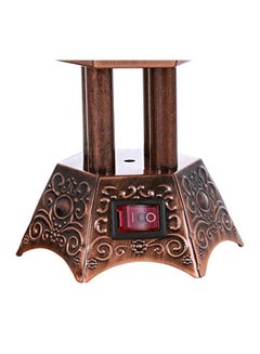 Liying Electric Bakhoor Incense Burner Brown/Gold 5x7x5inch  - Image 3