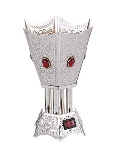 Liying Electric Bakhoor Incense Burner Silver/Red 5x7x5inch  - Image 1