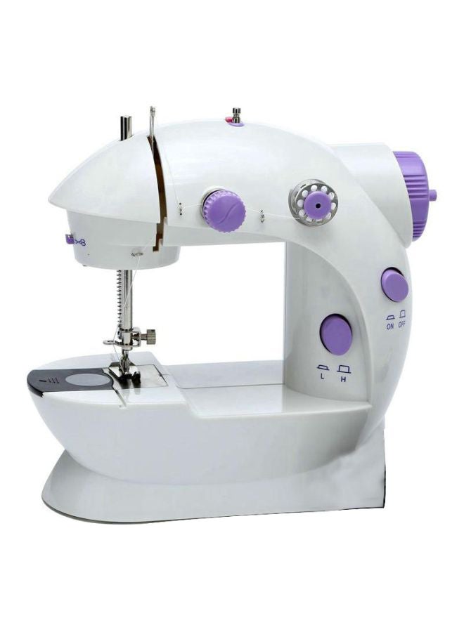 Sewing Portable Mini Sewing Machine SM-202A White/Purple  - Image 1
