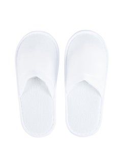 Juvale 24-Pair Disposable Slippers White  - Image 1