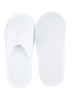 Juvale 24-Pair Disposable Slippers White  - Image 2
